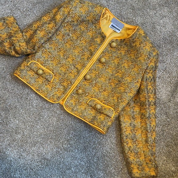 Mimmina 80’s Vintage Cropped Coat - Picture 9 of 15